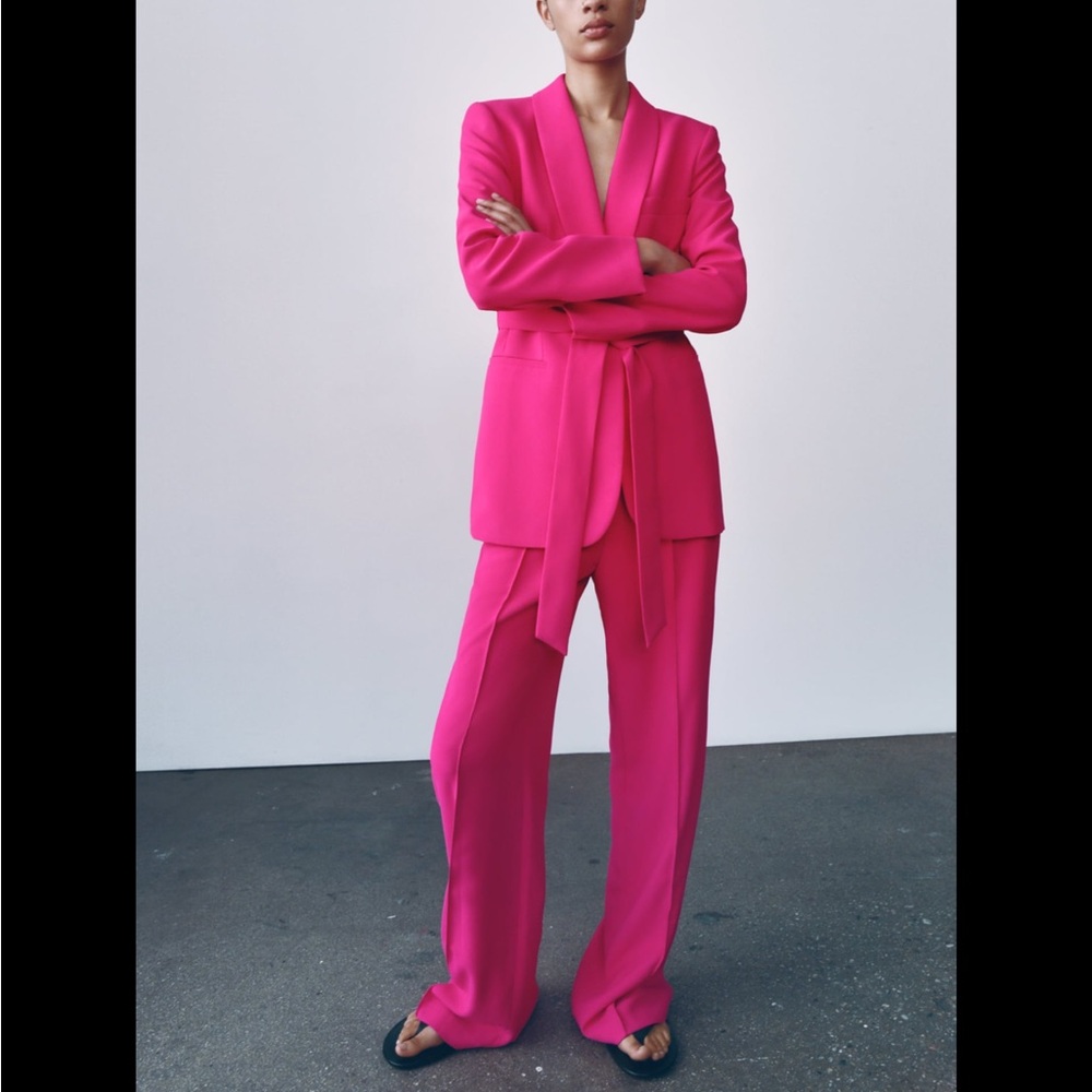 Zara Hot Pink Suit Pants - BNWT